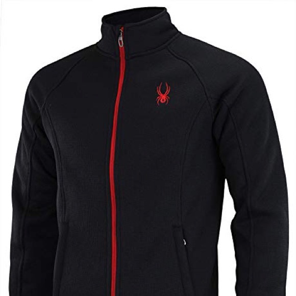 Spyder Black-Red Steller Bonded Fleece - Picture 1 of 1